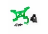 Traxxas Shock tower front 7075-T6 Aluminium (green-anodized) (1)/ body mount bracket (1)