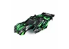 Traxxas Body, Rustler 4X4 Ultimate, green (painted, decals applied) (assembled with front + rear body mounts and rear body support for clipless mounting)