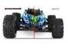 Traxxas Sledgehammer TSM Rated Tyres Pre Glued on 2.8 Black Wheels - 1 Pair