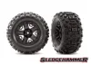 Traxxas Sledgehammer TSM Rated Tyres Pre Glued on 2.8 Black Wheels - 1 Pair