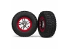 Traxxas BF Goodrich Short Course Tyres on SS Chrome/Red Wheels (2WD Front)