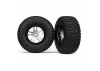 Traxxas BF Goodrich Short Course Tyres on SS Chrome/Black Wheels (2WD Front)