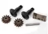Traxxas Gear set differential (output gears (2)/ spider gears (2)/ spider gear shaft carrier support)