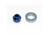 Traxxas Bearing adapter 6160-T6 Aluminium (blue-anodized) (1)/10x15x4mm ball bearing (blue rubber sealed) (1) (for slipper shaft)