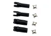 Traxxas Half shafts left or right (internal splined half shaft (2)/external splined half shaft) (2)/ metal u-joints (4)