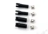 Traxxas Half shafts left or right (internal splined half shaft (2)/external splined half shaft) (2)/ metal u-joints (4)