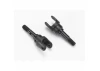 Traxxas Stub axle steel (2)/ yokes (2) (assembled)
