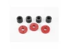 Traxxas Piston damper (2x0.5mm hole red) (4)/ travel limiters (4)