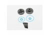 Traxxas Cover plates differential (front or rear)/ gaskets (2)/ o-rings (2)/ 2x14mm BCS (4)