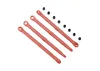Traxxas Toe link front rear (molded composite) (red) (4)/ hollow balls (8)