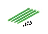 Traxxas Toe link front rear (molded composite) (green) (4)/ hollow balls (8)