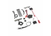 Traxxas LED light kit, 1:16 Summit (power supply, chrome lightbar, roof light harness (4 clear, 2 red), chassis harness (4 clear, 2 red), wire ties, mounts)