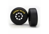 Traxxas Tires and wheels assembled glued (8-spoke wheels black 1.9 Goodyear Wrangler tires) (2)