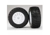Traxxas Tires wheels assembled glued (White wheels BFGoodrich Rally gravel pattern S1 compound tires foam inserts) (2)