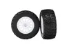 Traxxas Tires wheels assembled glued (White wheels BFGoodrich Rally gravel pattern S1 compound tires foam inserts) (2)