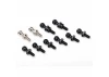 Traxxas Pivot balls: black (6) silver (2) black (long) (2)