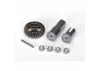 Traxxas Gear set differential metal (output gears (2)/ spider gears (4)/ ring gear 35T (1)/ 2x14.8mm pin (1)
