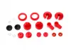 Traxxas Rebuild kit oil-filled Shocks (o-ring bladder piston shaft guide E-clips Shock cap Shock rod end) renews 2 Shocks