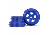 Traxxas Wheels SCT blue beadlock style dual profile (1.8 inner 1.4 outer) (2)