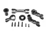 Traxxas Steering bellcranks (left + right)/ drag link (6061-T6 aluminium, gray-anodised) (fits X-MAXX)