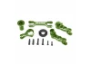 Traxxas Steering bellcranks (left + right)/ drag link (6061-T6 aluminium, green-anodised) (fits X-MAXX)