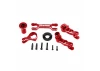 Traxxas Steering bellcranks (left + right)/ drag link (6061-T6 aluminium, red-anodised) (fits X-MAXX)