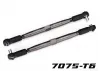 Traxxas Toe links, X-MAXX (Tubes gray-anodised, 7075-T6 aluminium, stronger than titanium) (157mm) (2)/ rod ends, assembled with steel hollow balls (4)/ aluminium wrench, 10mm (1)