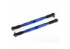 Traxxas Toe links X-MAXX (TUBES blue-anodized 7075-T6 Aluminium stronger than titanium) (157mm) (2)/ rod ends assembled with steel hollow balls (4)/ Aluminium wrench 10mm (1)