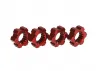 Traxxas X-MAXX Wheel hubs hex Aluminium (red-anodized) (4)