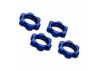Traxxas X-MAXX Wheel nuts splined 17mm serrated (blue-anodized) (4)