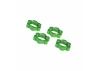 Traxxas X-MAXX Wheel nuts splined 17mm serrated (green-anodized) (4)