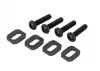 Traxxas Washers, motor mount, steel (4), 4x18mm BCS (4)