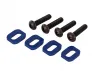 Traxxas X-MAXX Washers motor mount Aluminium (blue-anodized) (4)/ 4x18mm BCS (4)