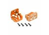 Traxxas Motor mounts, 6061-T6 aluminium (orange-anodised) (front + rear)