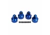 Traxxas X-MAXX Shock caps Aluminium (blue-anodized) GTX Shocks (4)/ spacers (8)