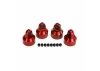 Traxxas X-MAXX Shock caps Aluminium (red-anodized) GTX Shocks (4)/ spacers (8) ** CLEARANCE **