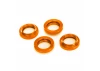 Traxxas Spring retainer (adjuster), orange-anodised aluminium, GTX Shocks (4) (assembled with o-ring)