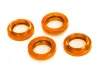 Traxxas Spring retainer (adjuster), orange-anodised aluminium, GTX Shocks (4) (assembled with o-ring)