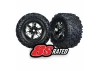 Traxxas MAXX AT Tyres Pre Glued on Black Chrome X-MAXX Wheels (2)