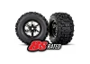 Traxxas X-MAXX Sledgehammer Tyres Pre Glued on Black Chrome Wheels (2)
