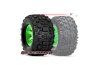 Traxxas X-MAXX Sledgehammer Tyres Pre Glued on Orange Wheels (2)