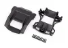 Traxxas Skid pads (hood scoop)/ mount/ 3x12mm CS (11) (attaches to 7812 body)