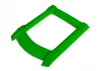 Traxxas Skid plate, roof (Body) (Green)/ 3x15mm CS (4 pcs) (requires 7713X to mount)