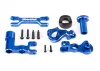 Traxxas Steering bellcranks (left + right)/ drag link (6061-T6 aluminium, blue-anodised) (fits XRT)