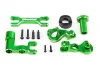 Traxxas Steering bellcranks (left + right)/ drag link (6061-T6 aluminium, green-anodised) (fits XRT)