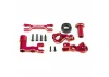 Traxxas Steering bellcranks (left + right)/ drag link (6061-T6 aluminium, red-anodised) (fits XRT)