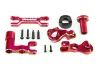 Traxxas Steering bellcranks (left + right)/ drag link (6061-T6 aluminium, red-anodised) (fits XRT)