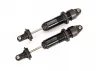 Traxxas Shocks, GTX, medium (aluminium, black-anodised) (fully assembled w/o springs) (2)