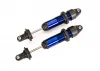 Traxxas Shocks, GTX, medium (aluminium, blue-anodised) (fully assembled w/o springs) (2)