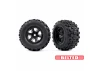 Traxxas Sledgehammer 4.3 X-MAXX/XRT Belted Tyres Glued on Black Wheels (2)